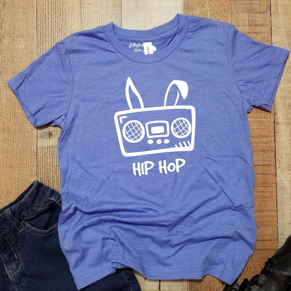 Hip Hop Kids Easter ShirtBoombox BunnyUnisex Kids Graphic ShirtEaster 