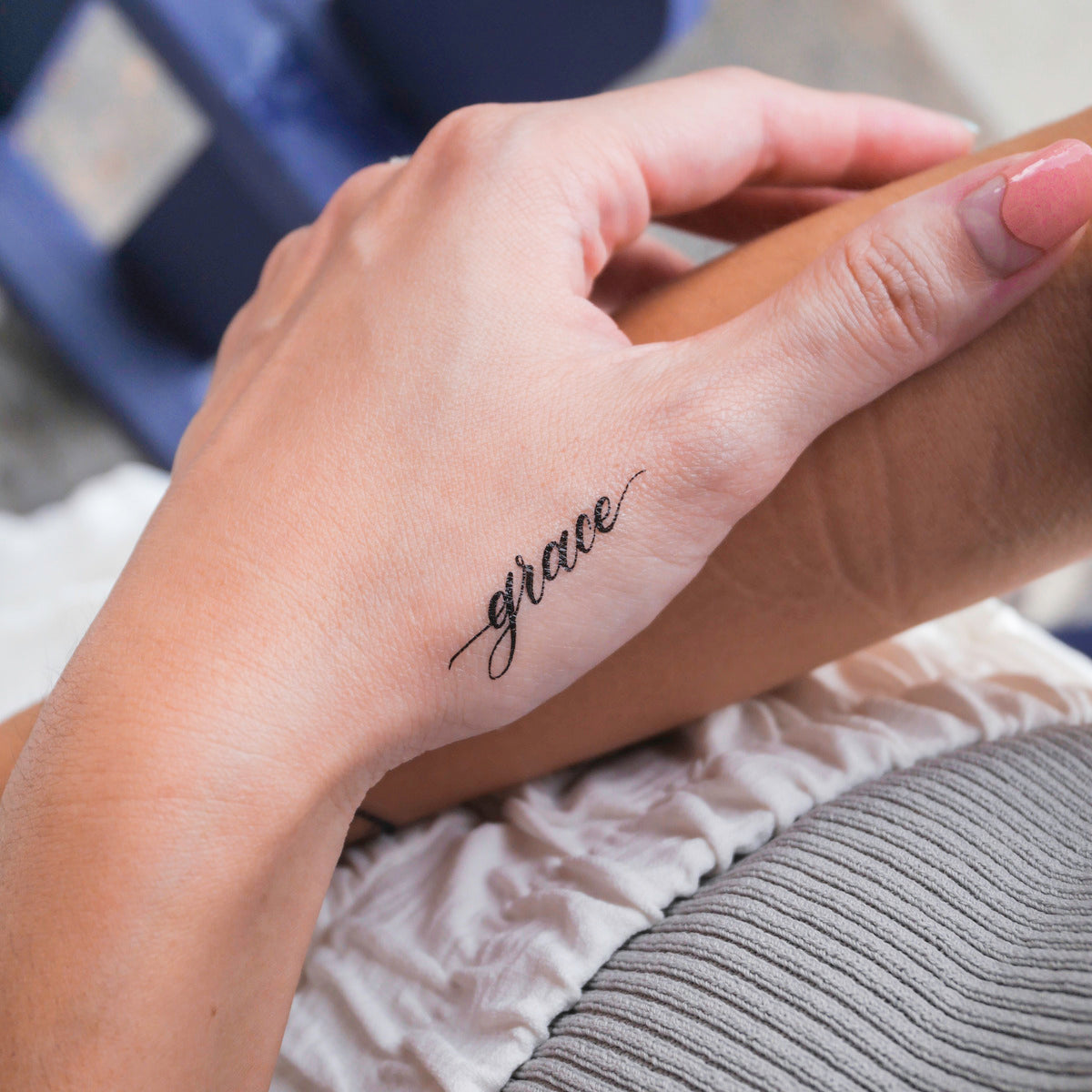 hand tattoos words