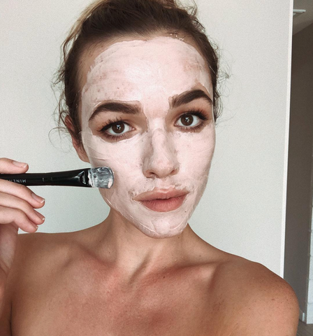 Demi Harman in Minenssey’s Pink Clay Mask