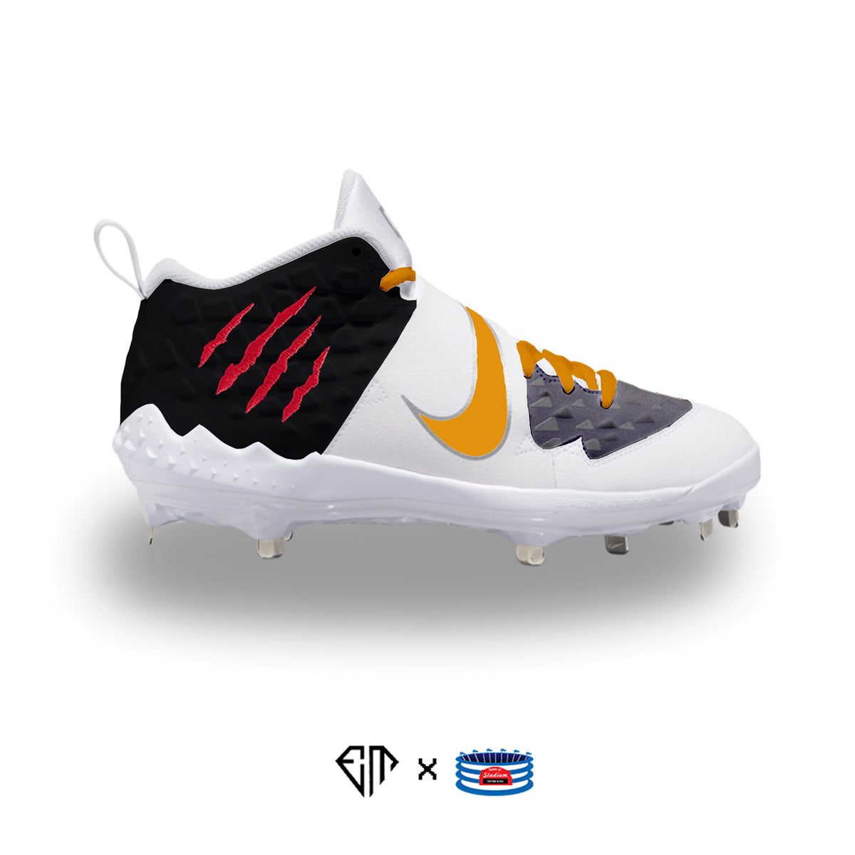 custom mike trout cleats