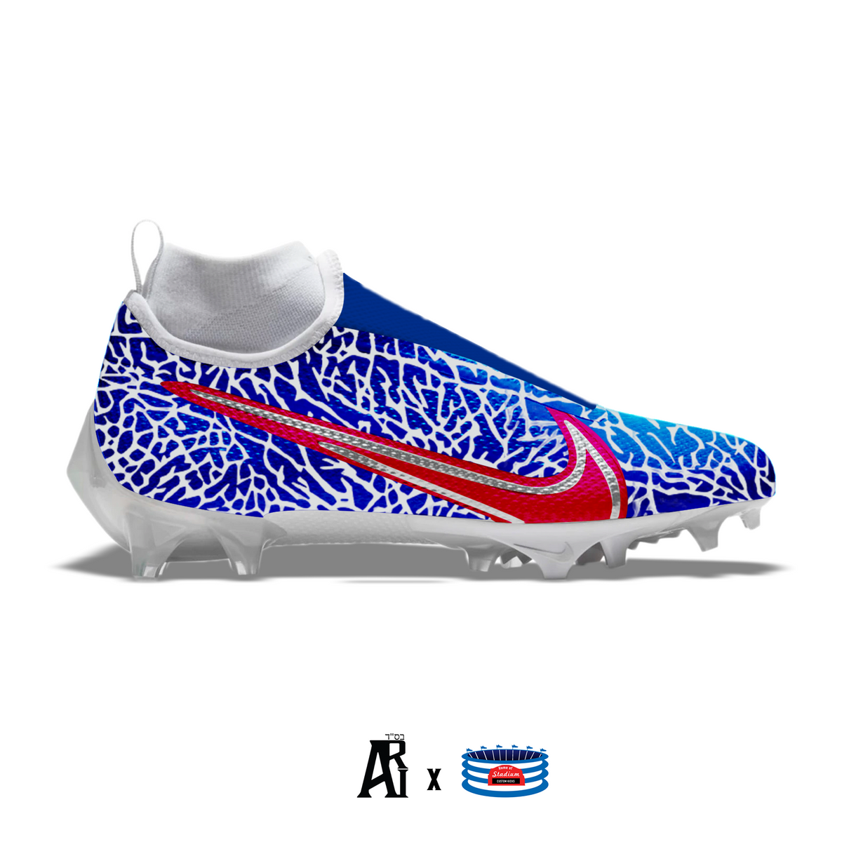 Buffalo Elephant" Nike Pro 360 Cleats Stadium Custom