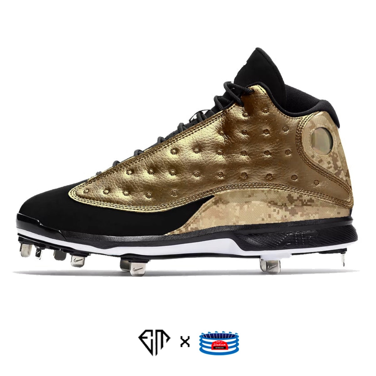 gold jordan baseball cleats