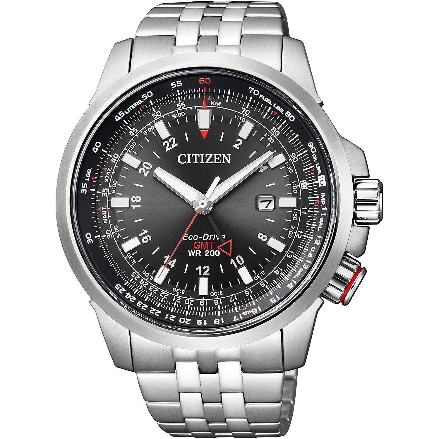 CITIZEN PROMASTER Sky Series GMT BJ7071-54E Silver