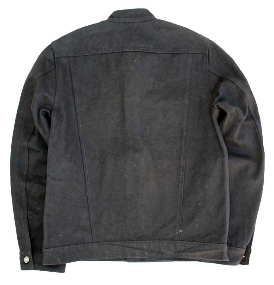 back of denim jacket