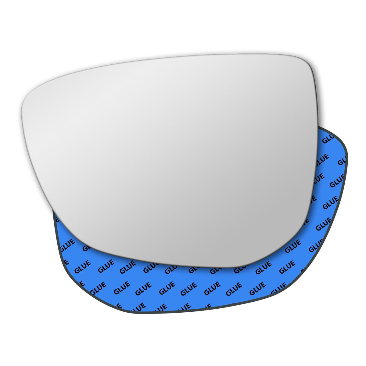 Wing mirror glass 2014-2019 pour CITROEN C4 CACTUS côté gauche convexe ruban #N033