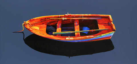 Colorado Artist Roger Hayden Johnson Original Boat Art for Sale in Breckenridge and Vail