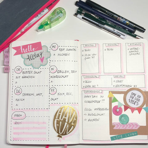 Bullet Journal Wochenplanung