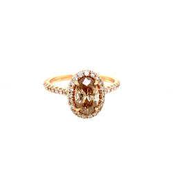 BROWN DIAMOND PAVE RING