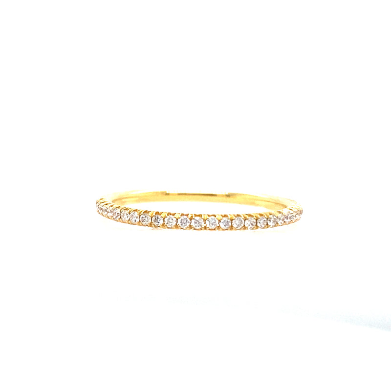 YELLOW GOLD DIAMOND BAND