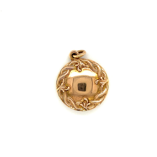 VINTAGE ART NOUVEAU CIRCLE LOCKET