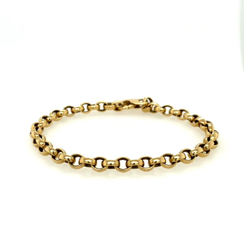 VINTAGE GOLD ROUND LINK BRACELET