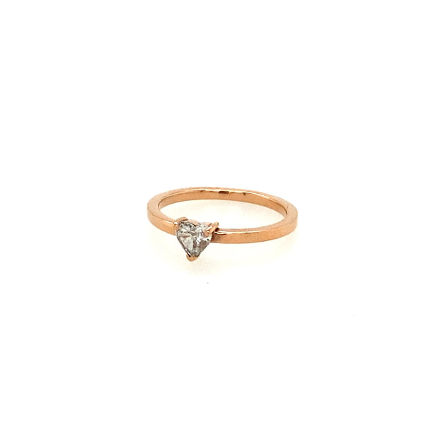 FLOATING HEART PINKY RING