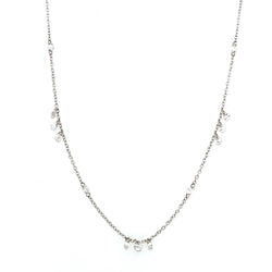 29 STONE DIAMOND CENTERED FRINGE NECKLACE