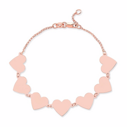 7 FLOATING HEART BRACELET