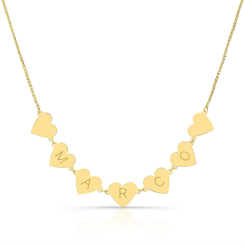 7 FLOATING HEART NECKLACE