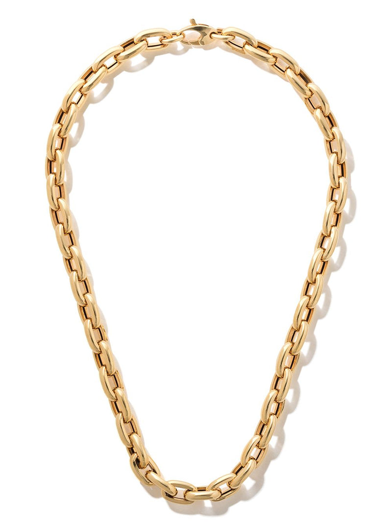 18K YELLOW GOLD 18'' BOLD LINKS CHAIN NECKLACE