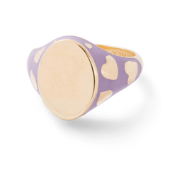 AMOUR SIGNET RING - PURPLE