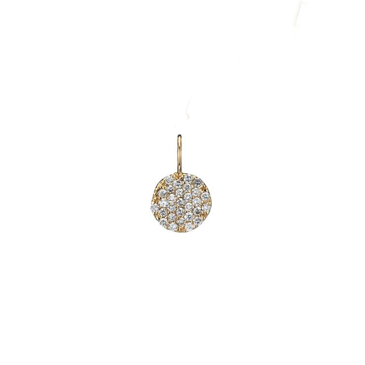 PETITE PAVE DIAMOND ROUND CHARM