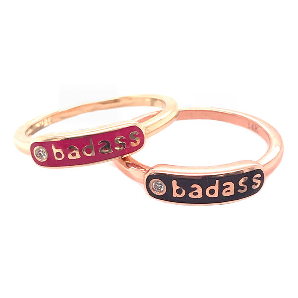 The Heidi "BADASS" Enamel Ring