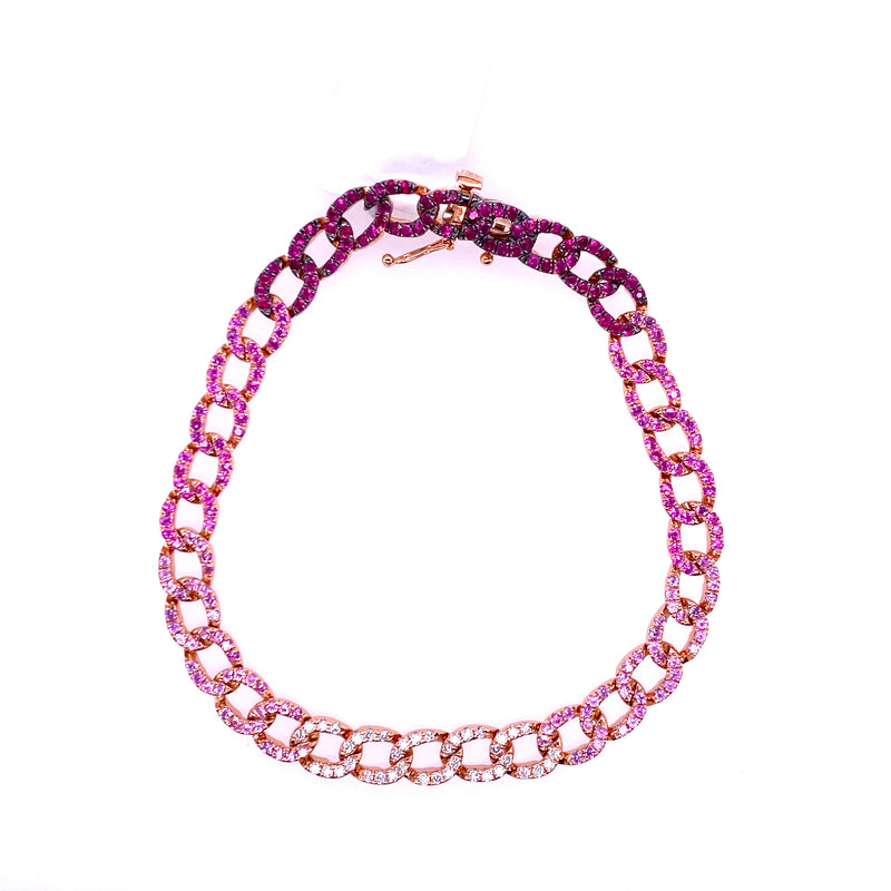 PINK OMBRE LINK BRACELET