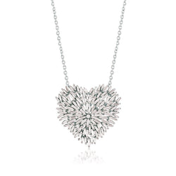 18K FIREWORKS LARGE HEART PENDANT