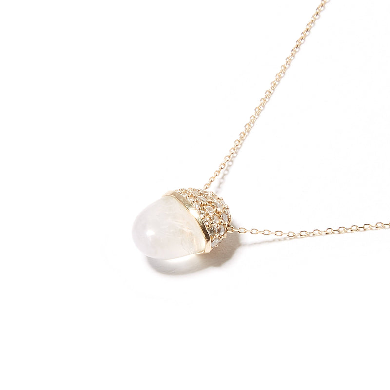 MOONSTONE CAP NECKLACE