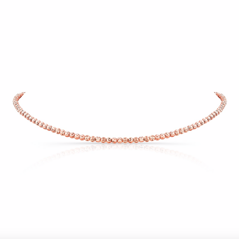 DIAMOND CUT BEAD CHOKER