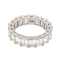 EMERALD CUT ETERNITY BAND