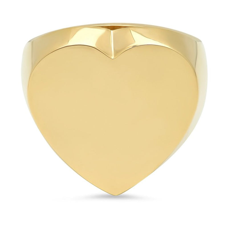 Flat Heart Surface Ring