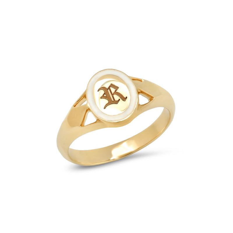 EVA SIGNET PINKY RING