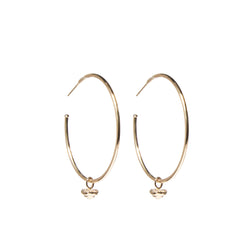 EVOLVE HOOP CHARM EARRINGS