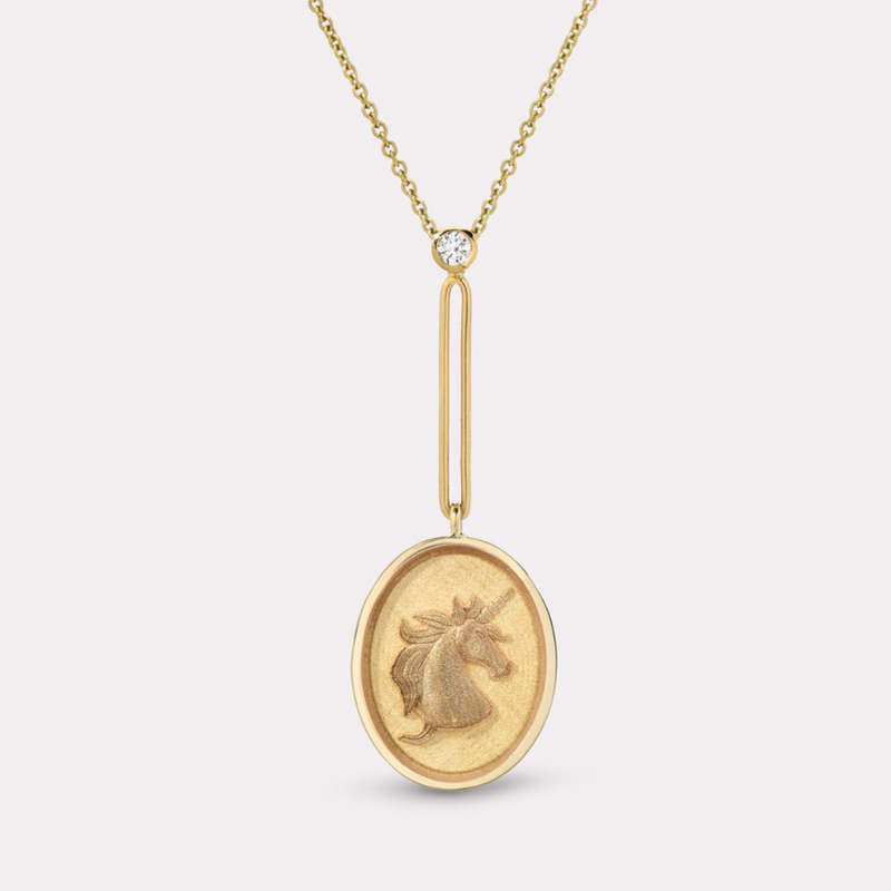 GRANDFATHER FANTASY SIGNET PENDANT NECKLACE