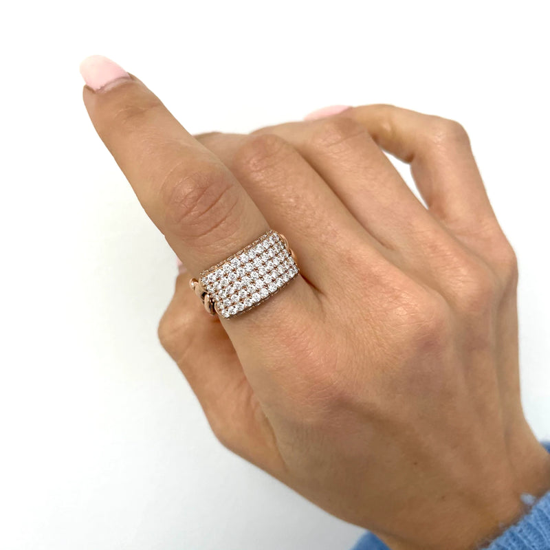 DIAMOND ID LINK RING