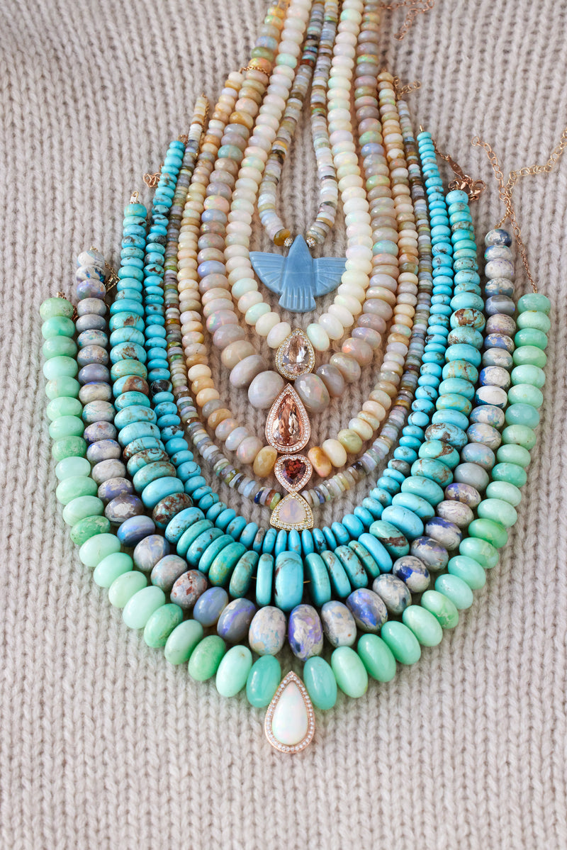 XXL GRADUATED TURQUOISE NECKLACE