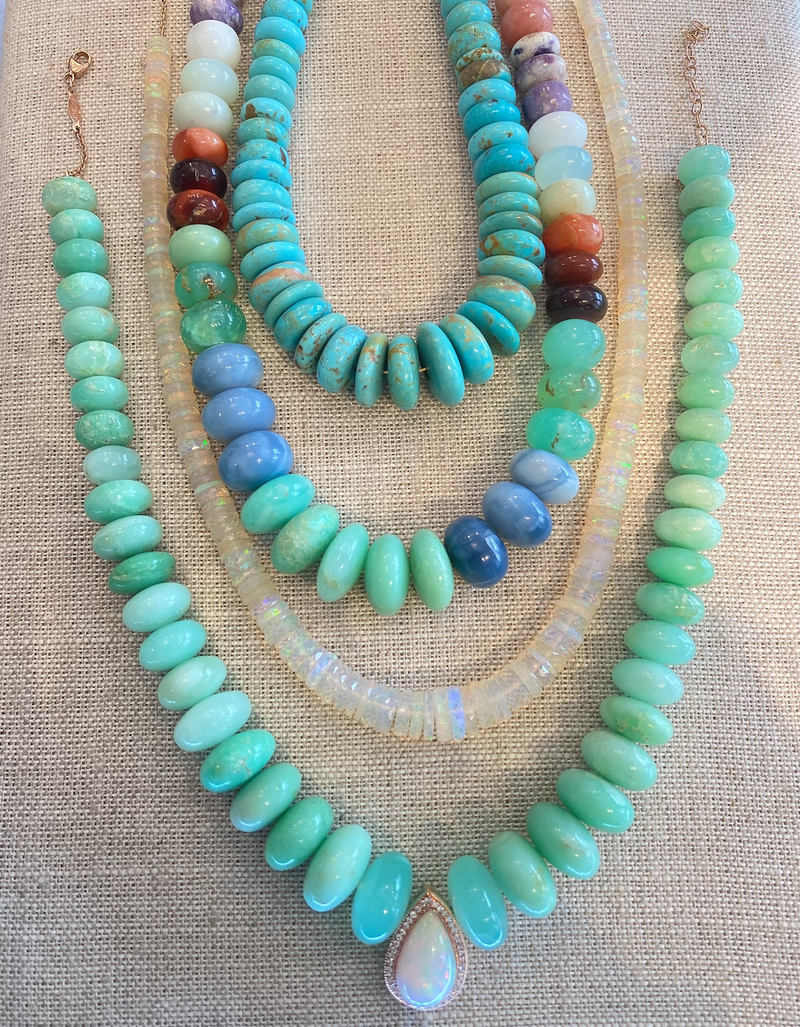 XXL GRADUATED TURQUOISE NECKLACE