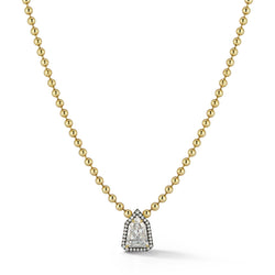 Connexion Diamond necklace with pave frame