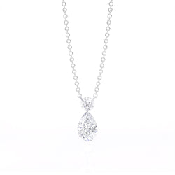 2 STONE DIAMOND LONG NECKLACE