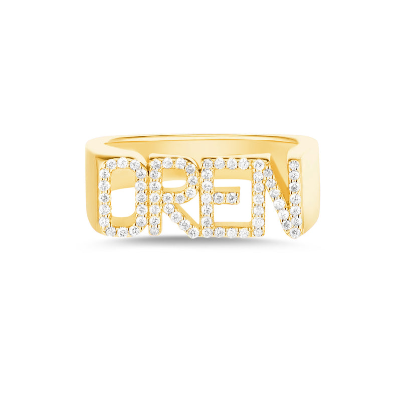 DIAMOND SIGNET RING