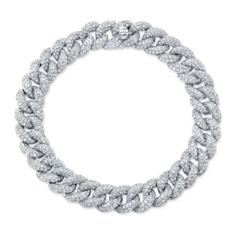 PAVE DIAMOND CUBAN LINK BRACELET