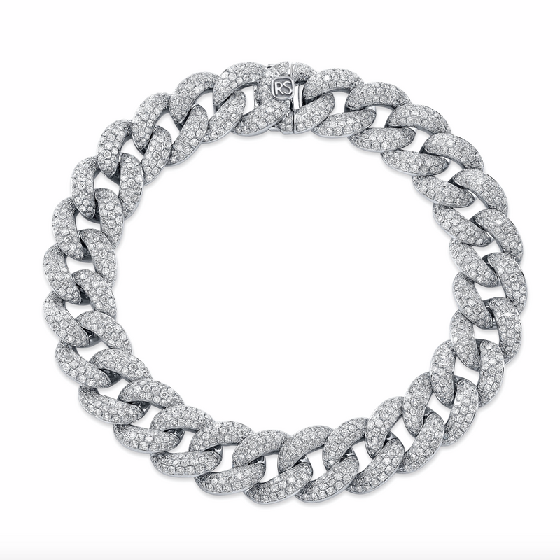 PAVE DIAMOND JUMBO CUBAN LINK BRACELET