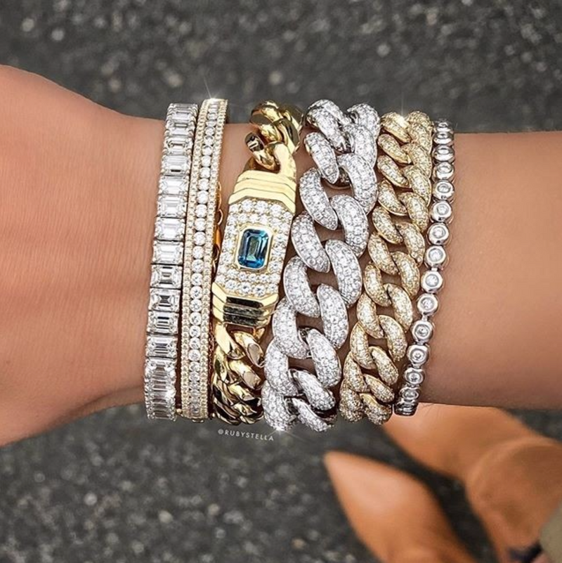 PAVE DIAMOND JUMBO CUBAN LINK BRACELET