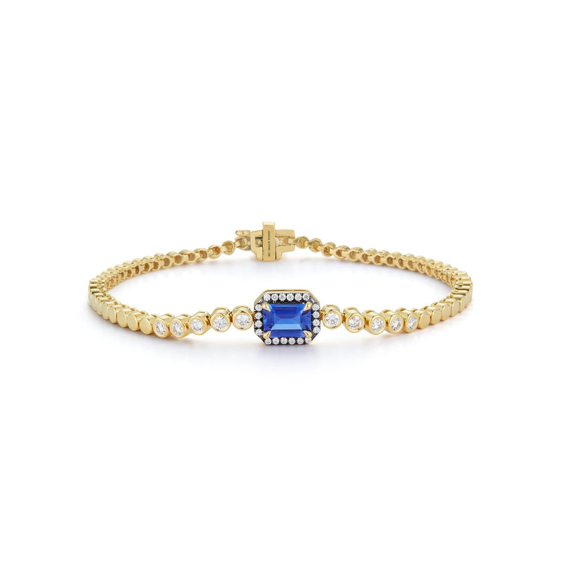 Prive Tanzanite and Diamond Tennis Bracelet