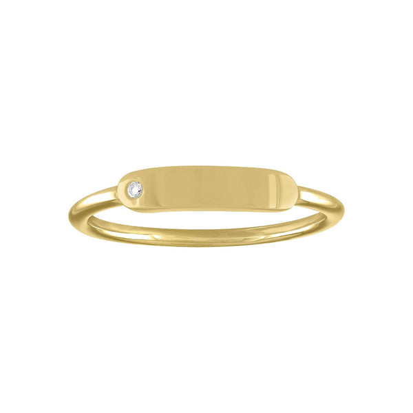 The Twiggy Skinny Signet Ring