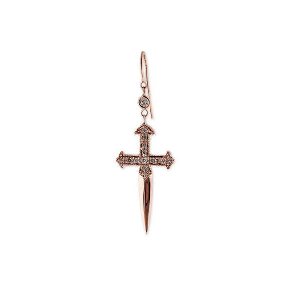 Dagger Cross Earring