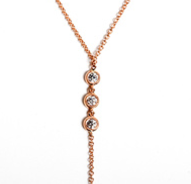 4 DIAMOND LARIAT