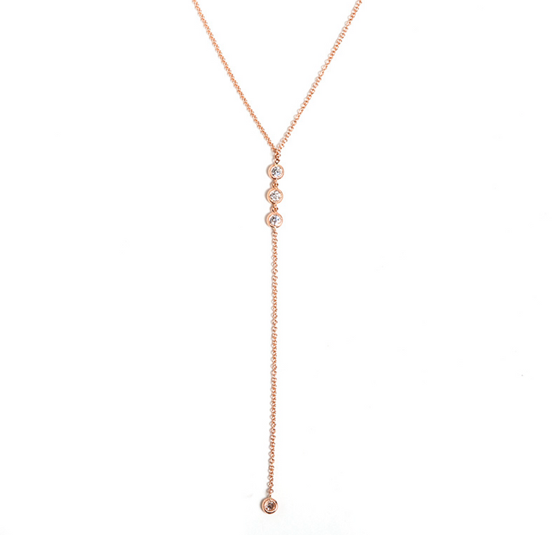 4 DIAMOND LARIAT