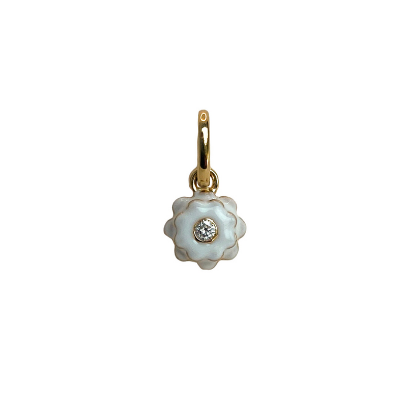 MEMENTO MINI FLOWER CHARM - WHITE