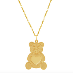 Teddy Bear Pendant Necklace