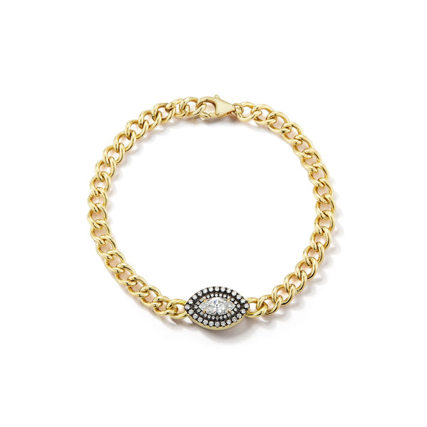 Toujours Marquis Diamond Link Bracelet