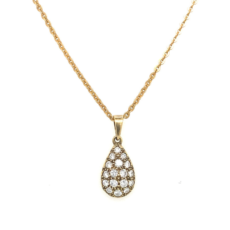 VAN CLEEF & ARPELS DIAMOND DROP NECKLACE